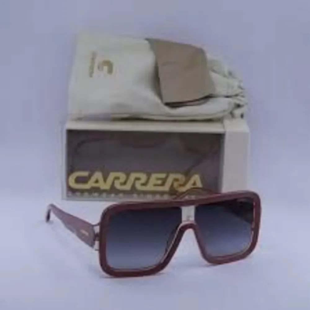 Carrera Thick Frame Sunglasses Flaglab 14 Nude Pink Oversized Bold Streetwear